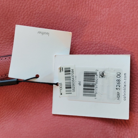 NWT, Beautiful Calvin Klein leather purse/tote/bag - Picture 6 of 7